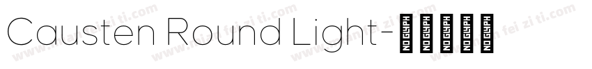 Causten Round Light字体转换